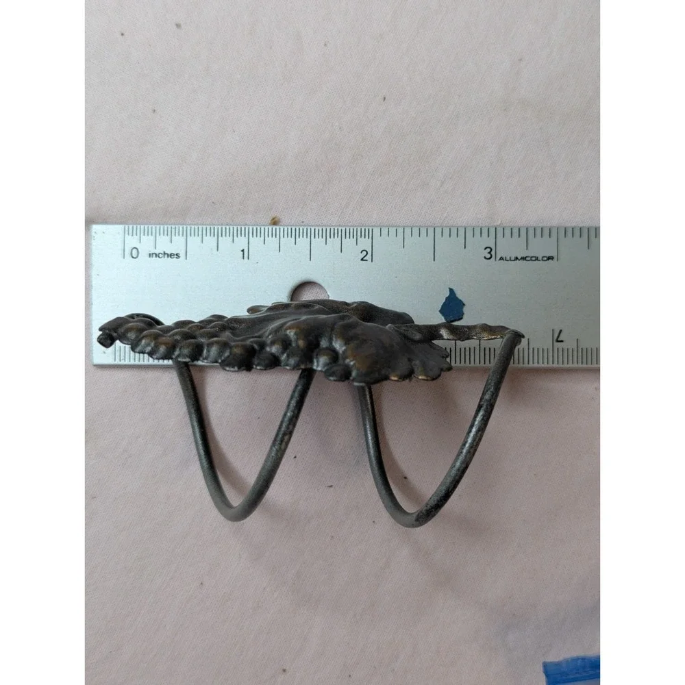 4 lot Grape leaf leaves antique gold napkin‎ rings holder tablescape table decor